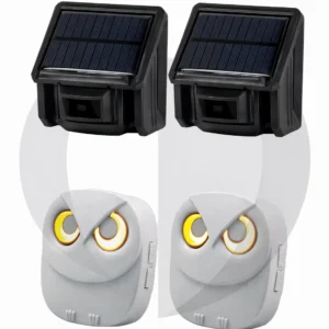 Oehoe vogelhuisje met 2 sensoren, 2 uil