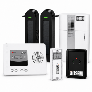 Plug and Play Solar beam met EXT-bel en draadloze bel met zakpieper