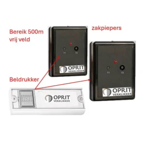 ExtrAlert zender en 2 zakpiepers
