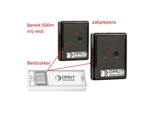 ExtrAlert zender en 2 zakpiepers