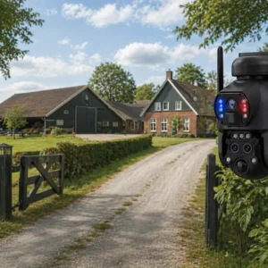 Alarmcamera met zonnepaneel