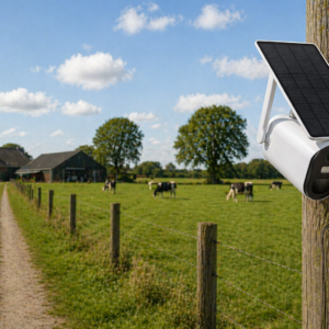 4G buitencamera met zonnepaneel