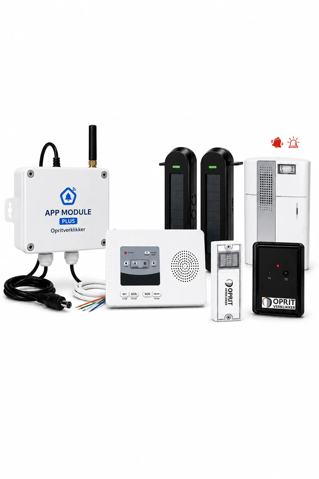 Lichtsluis Set EXT Bel - Smartphone - Pieper - Gong